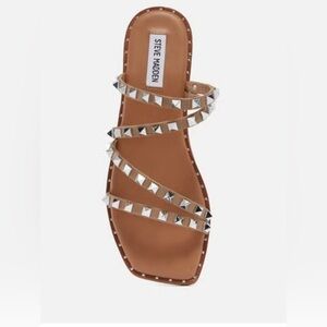 Steve Madden Skyler Stud Faux Leather Sandals